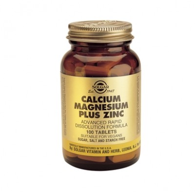Solgar Calcium magnesium plus zinc 100tbs